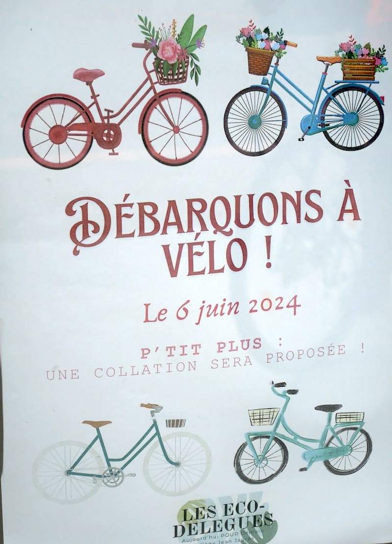 Débarquons à vélo
