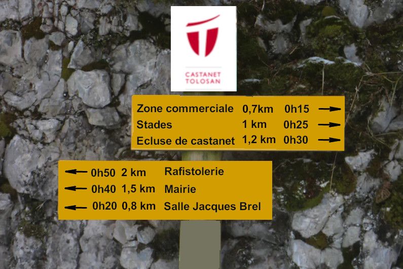 exemple de panneau envisagé
